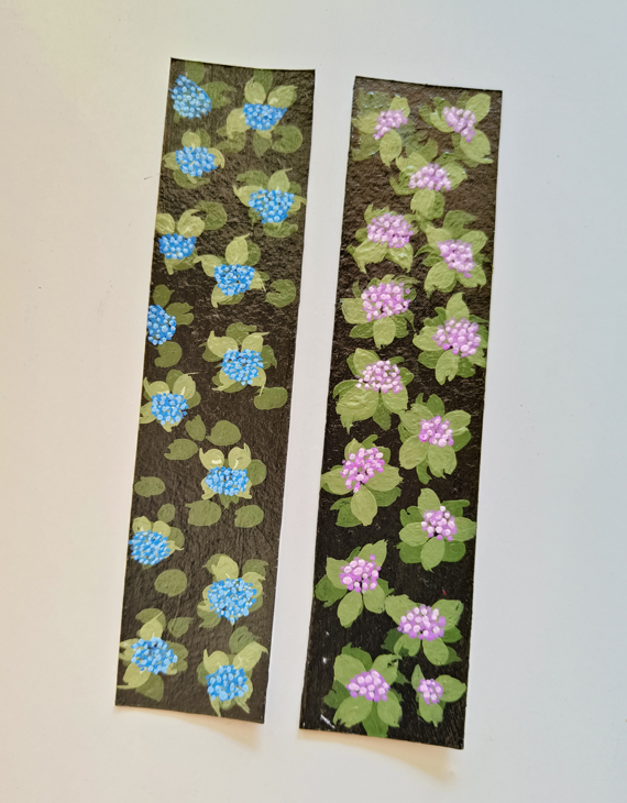 Hydrangea-Flower-Bookmark