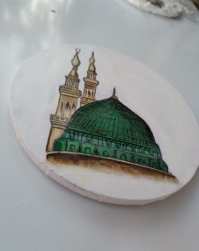 Masjid-al-nabwi acrylic painting